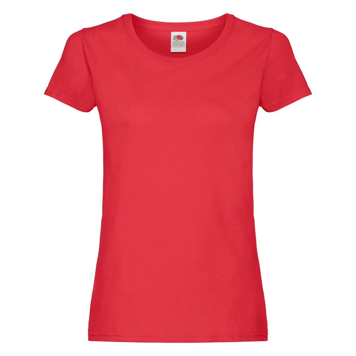 Lady fit Red T-shirt Original Fruit of the Loom
