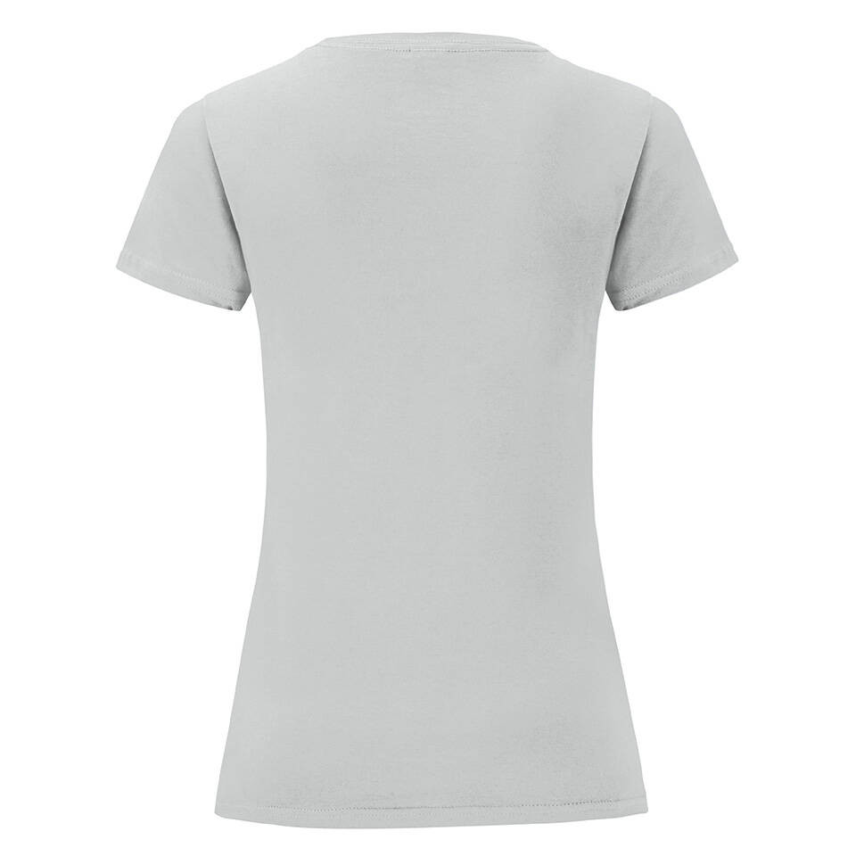 Iconic Grey Women's T-shirt in combed cotton Fruit of the Loom