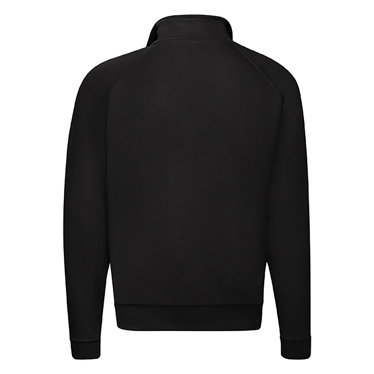 Black Men&#039;s Zip Neck Sweatshirt Fruit of the Loom