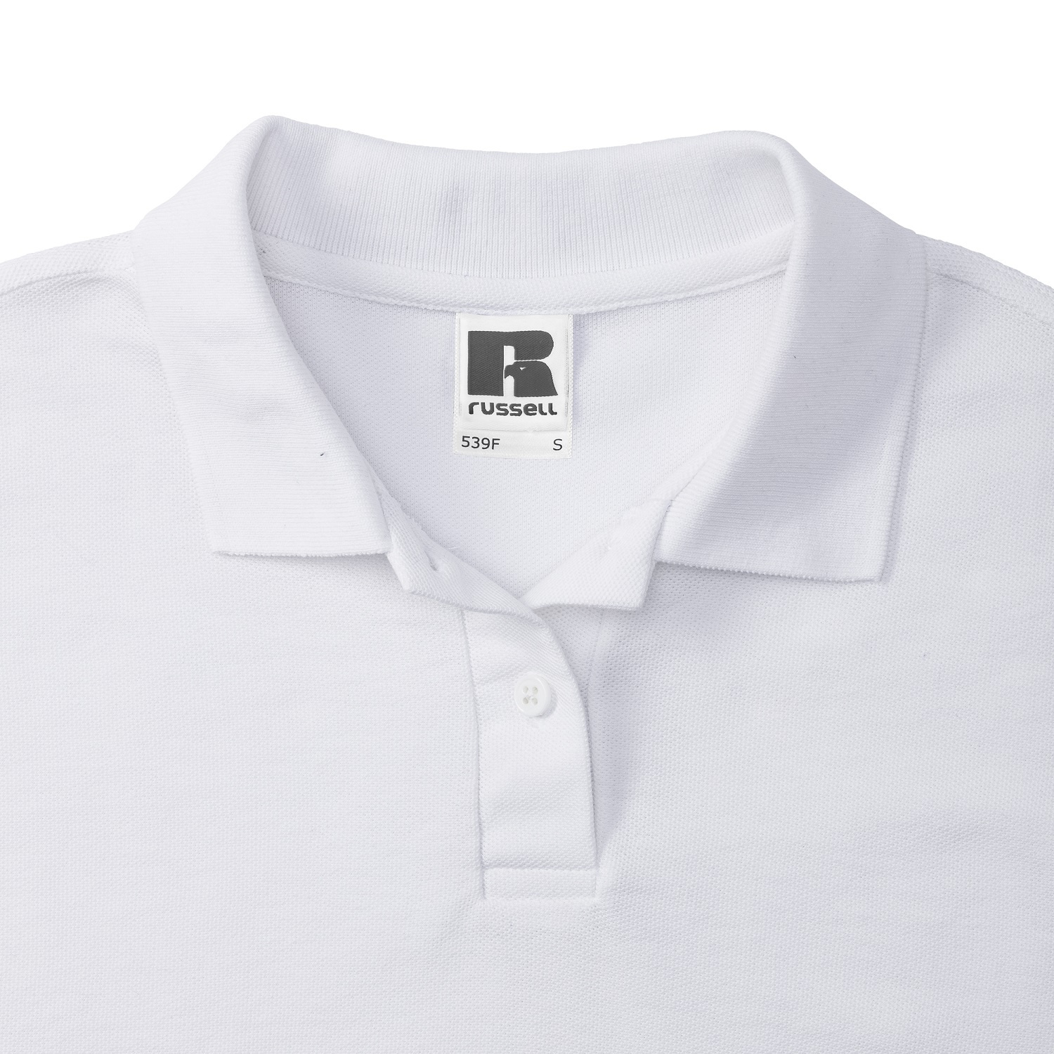 White Polycotton Polo Russell Women's T-Shirt