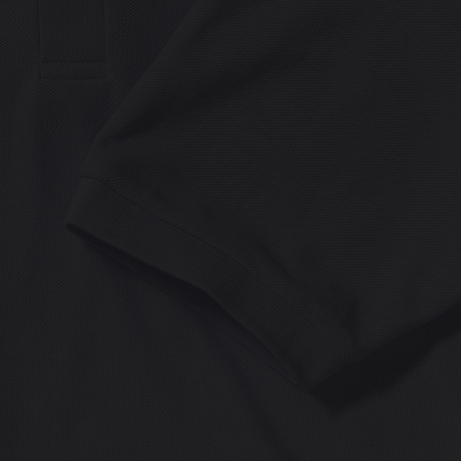 Men's Polycotton Polo Russell Black T-Shirt
