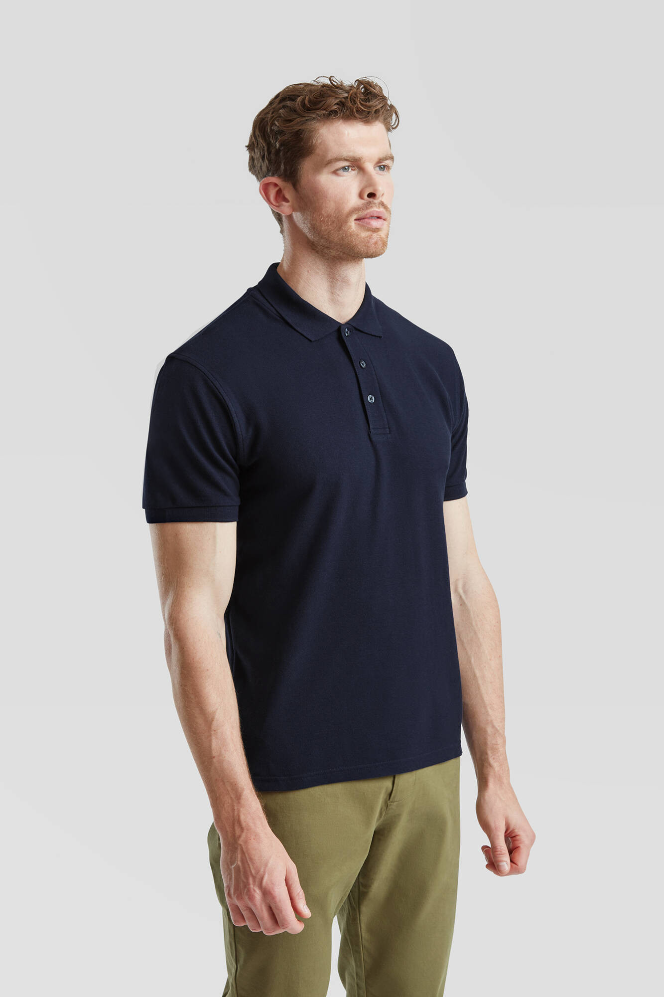 Granatowa koszulka męska Iconic Polo 6304400 Friut of the Loom