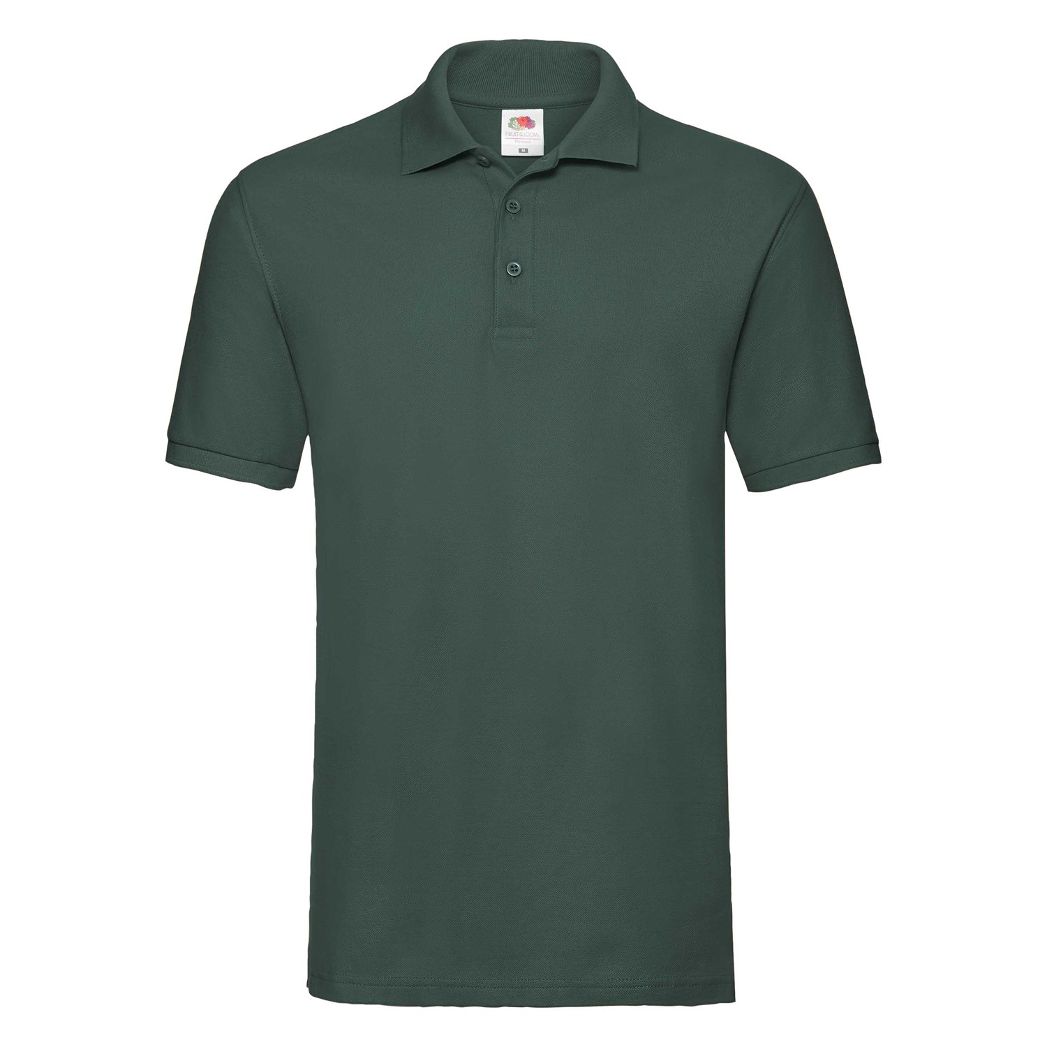 Levně Zielona koszulka męska Premium Polo Friut of the Loom