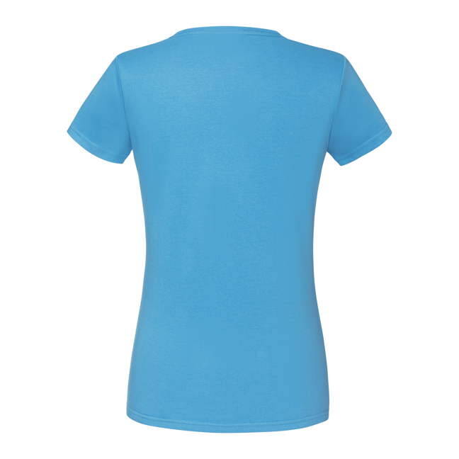 Blue Iconic women's t-shirt in combed cotton Fruit of the Loom