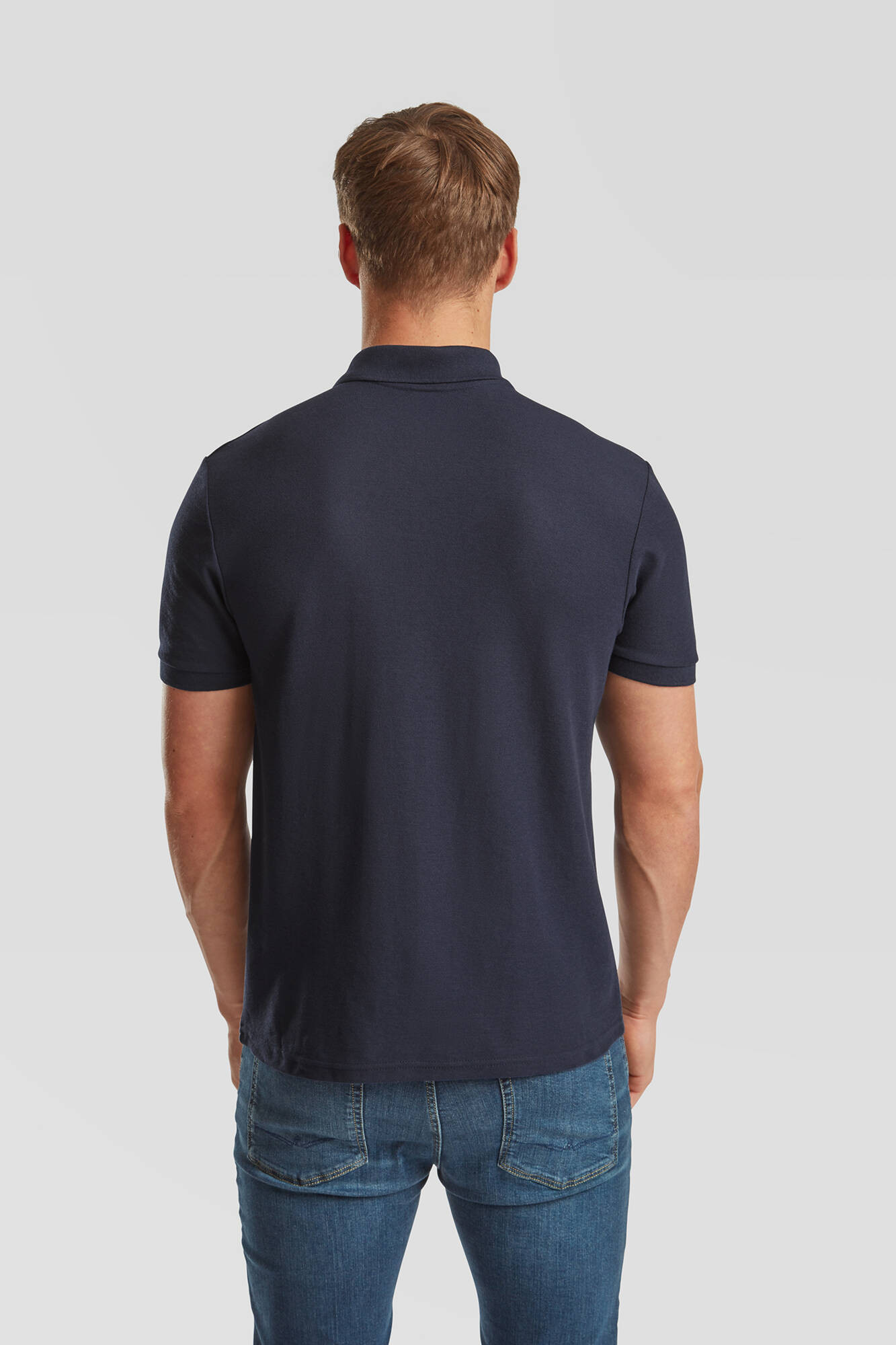 Pánske polokošeľa Tailored Fit Friut of the Loom v granátovej farbe