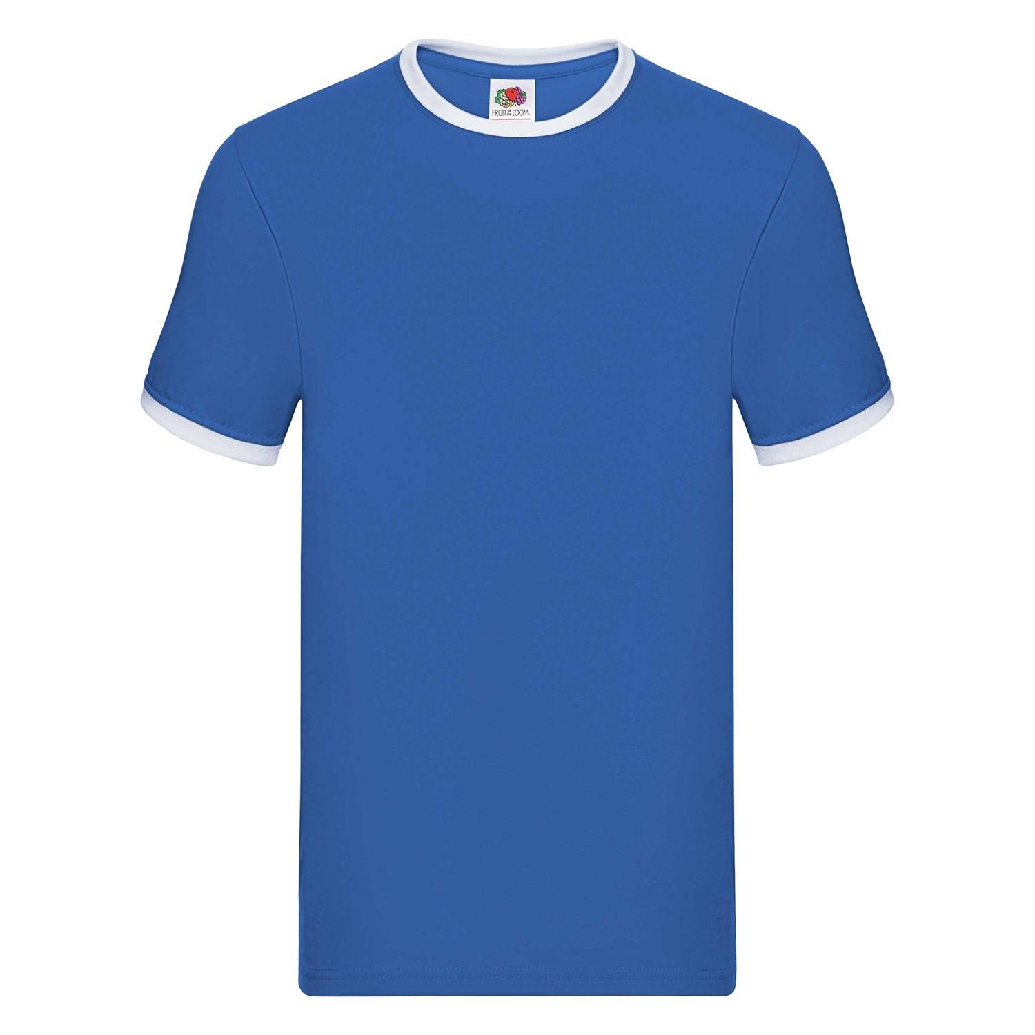 Ringer Fruit of the Loom Blue T-shirt