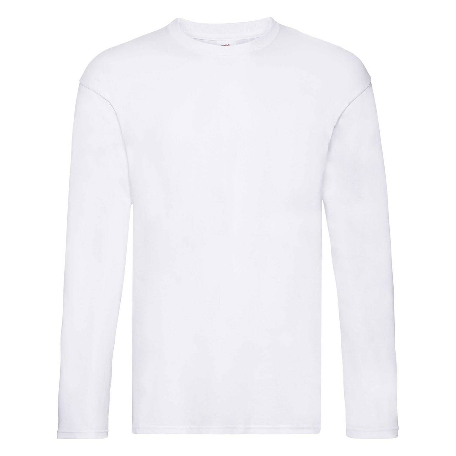 White Men's T-shirt Original Sleeve Fruit of the Loom
