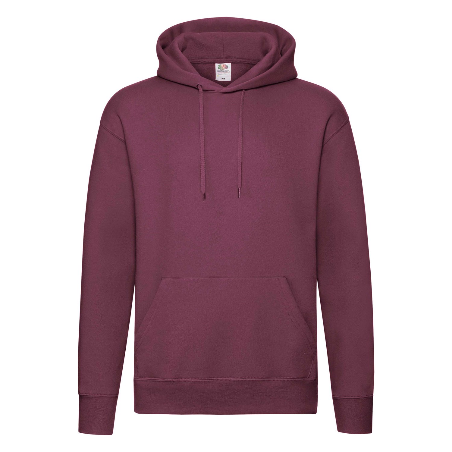 Burgundy Men's Hooded Sweat Fruit of the Loom