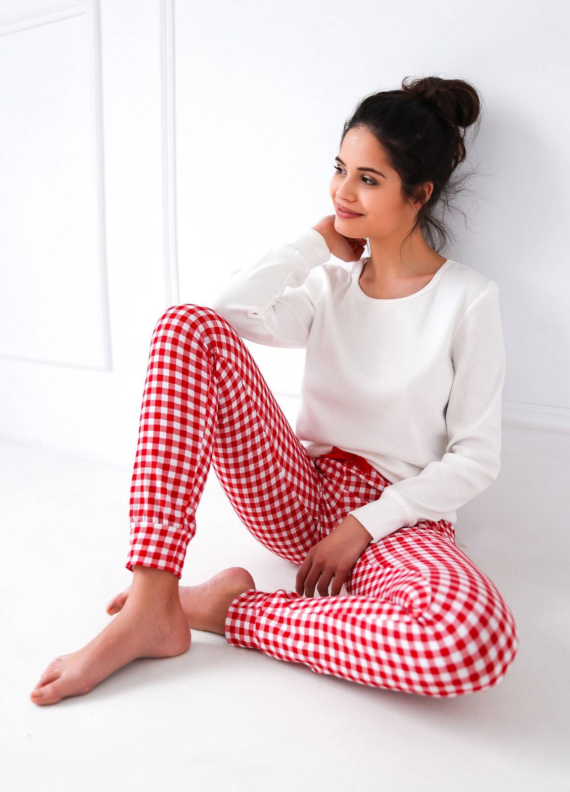 Pyjamas Sensis Perfect length/y Christmas S-XL cream 001