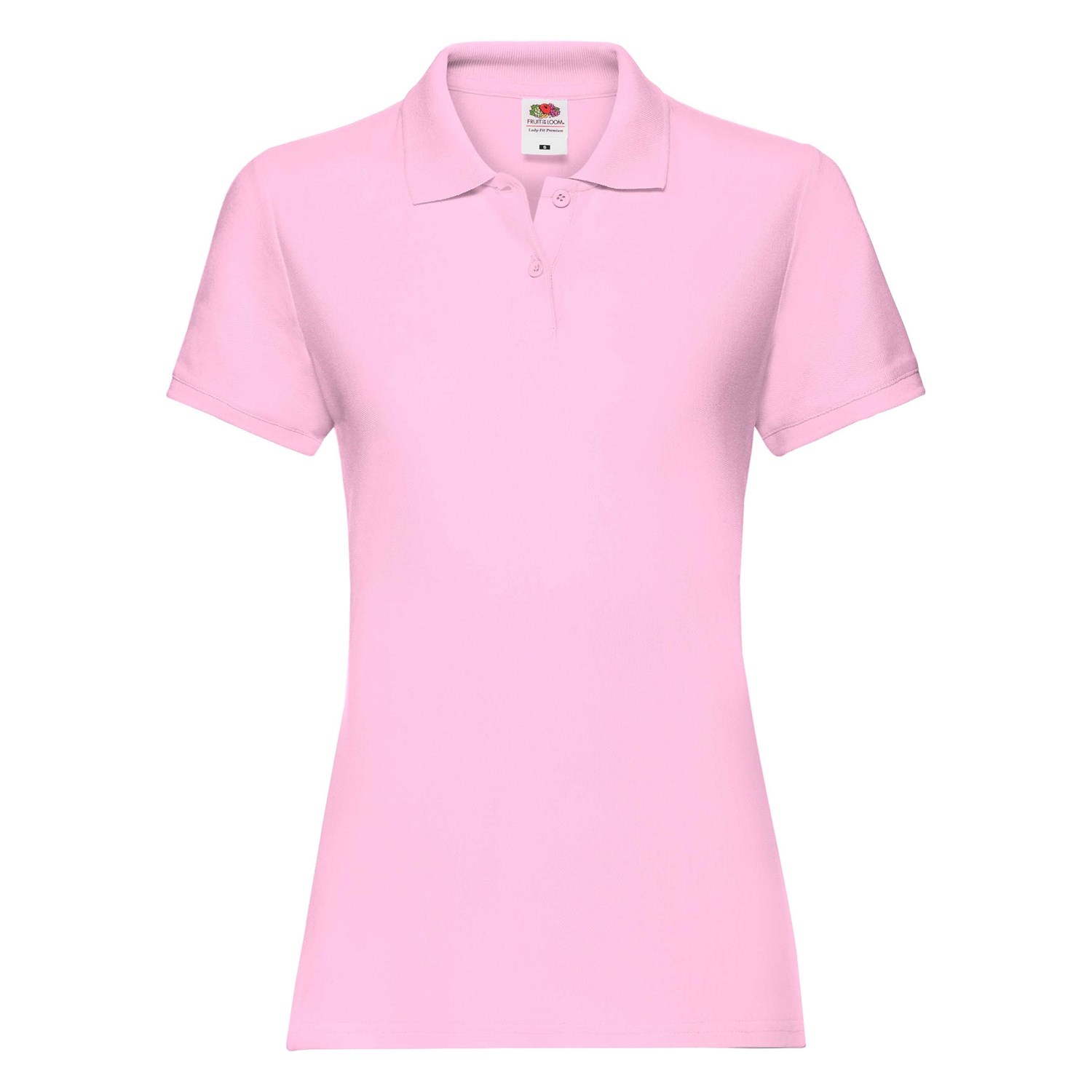 Polo Fruit Of The Loom Pink Women's T-shirt