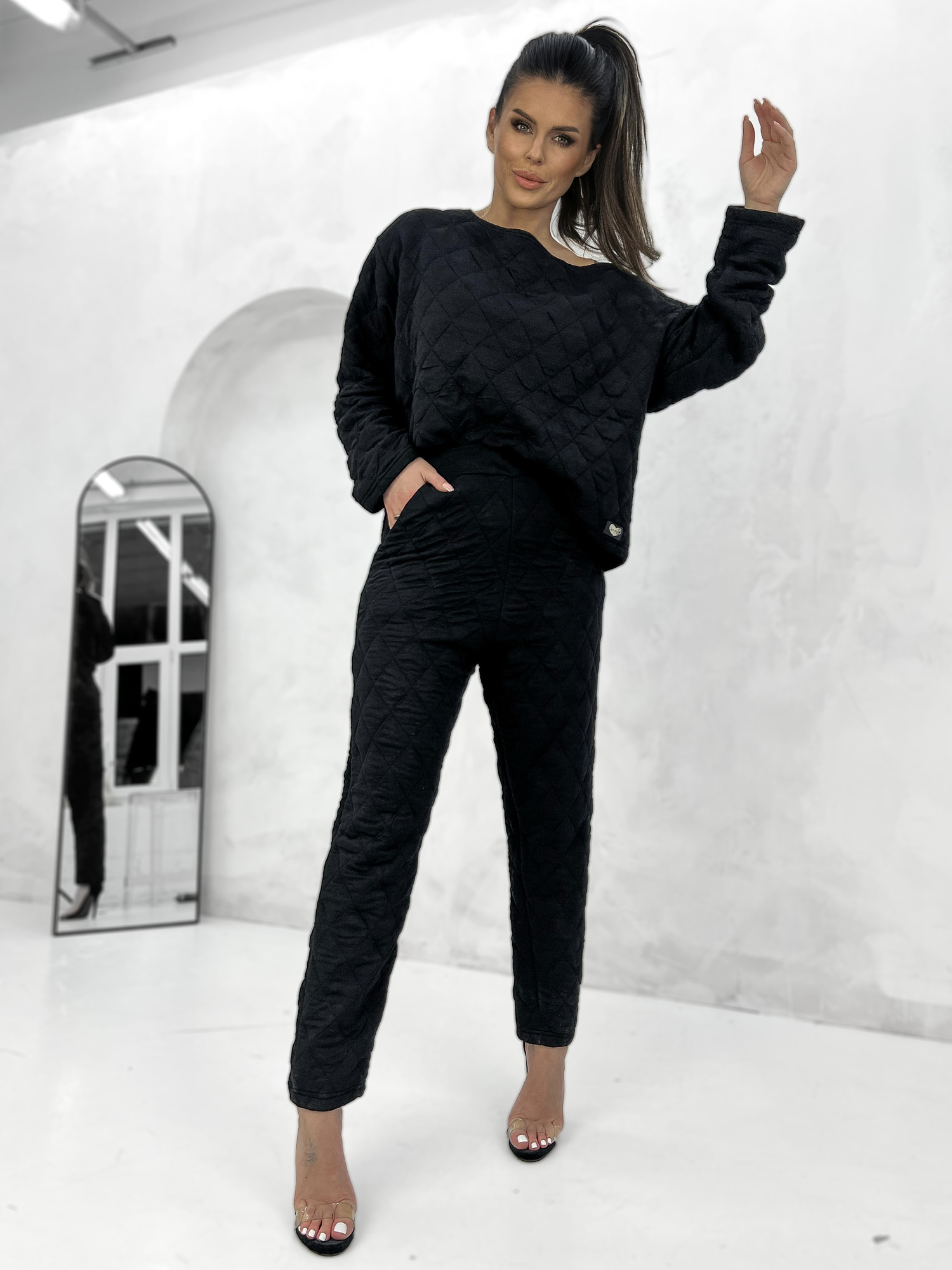 Sweatshirt black By o la la cxp1261.black