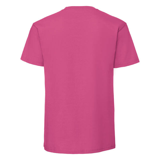 Pink Men's T-shirt Iconic 195 Ringspun Premium Fruit of the Loom