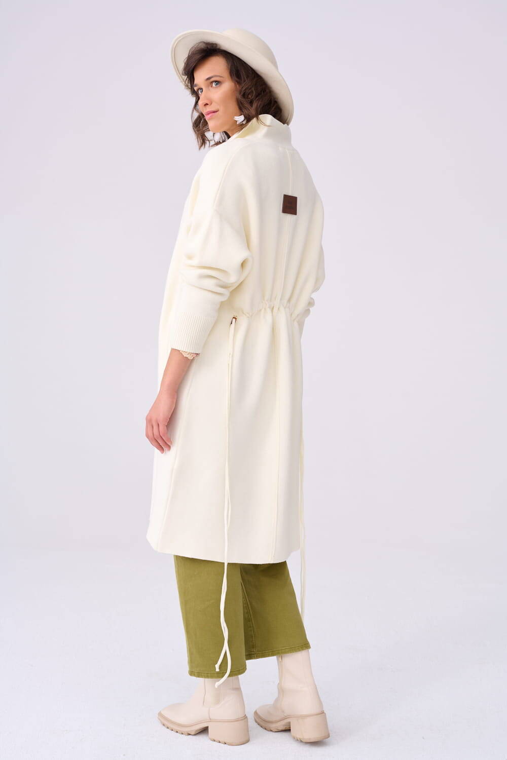 Ekri coat with pockets Blue Shadow