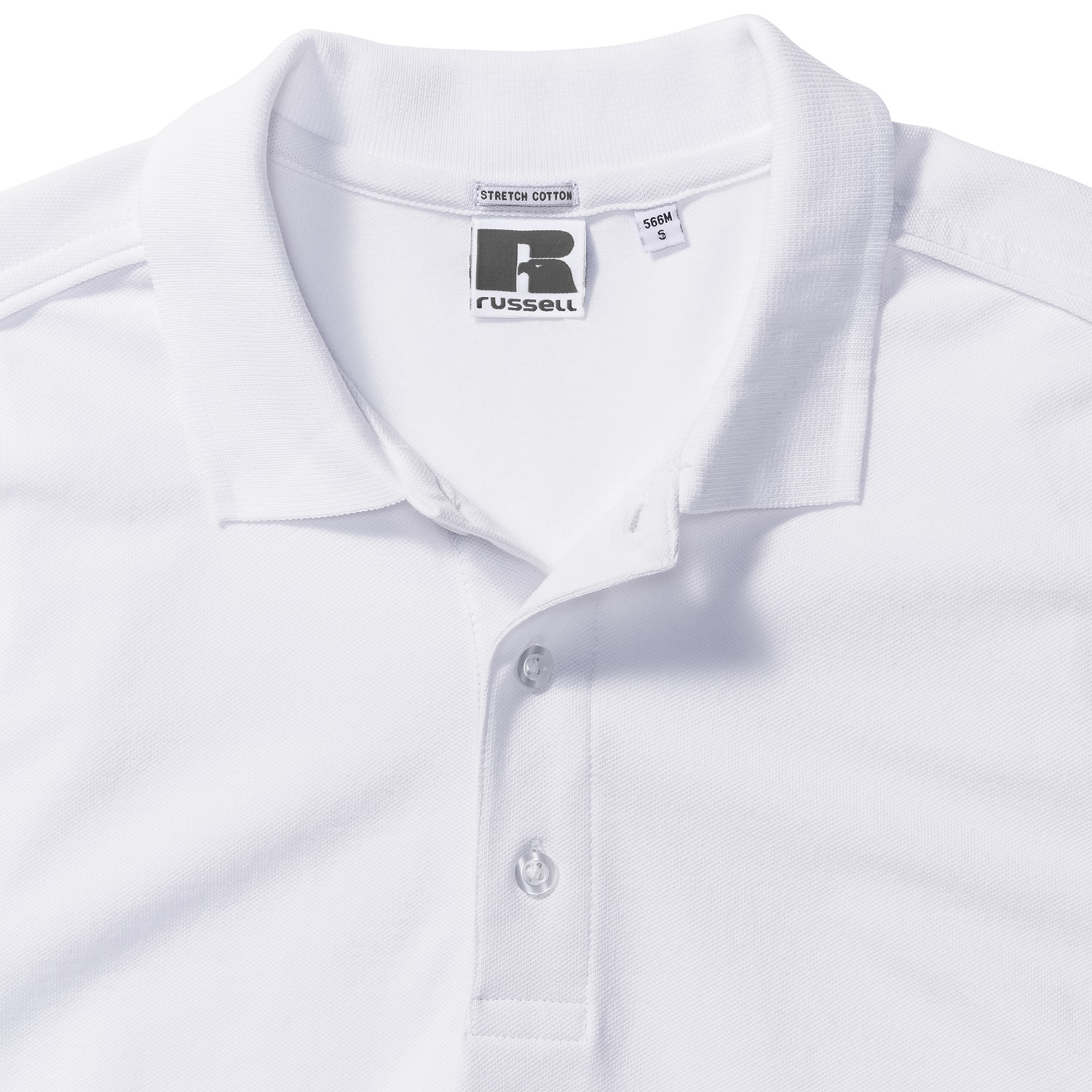 Men's T-shirt Stretch Polo R566M 95% smooth cotton ring-spun 5% Lycra 205g/210g