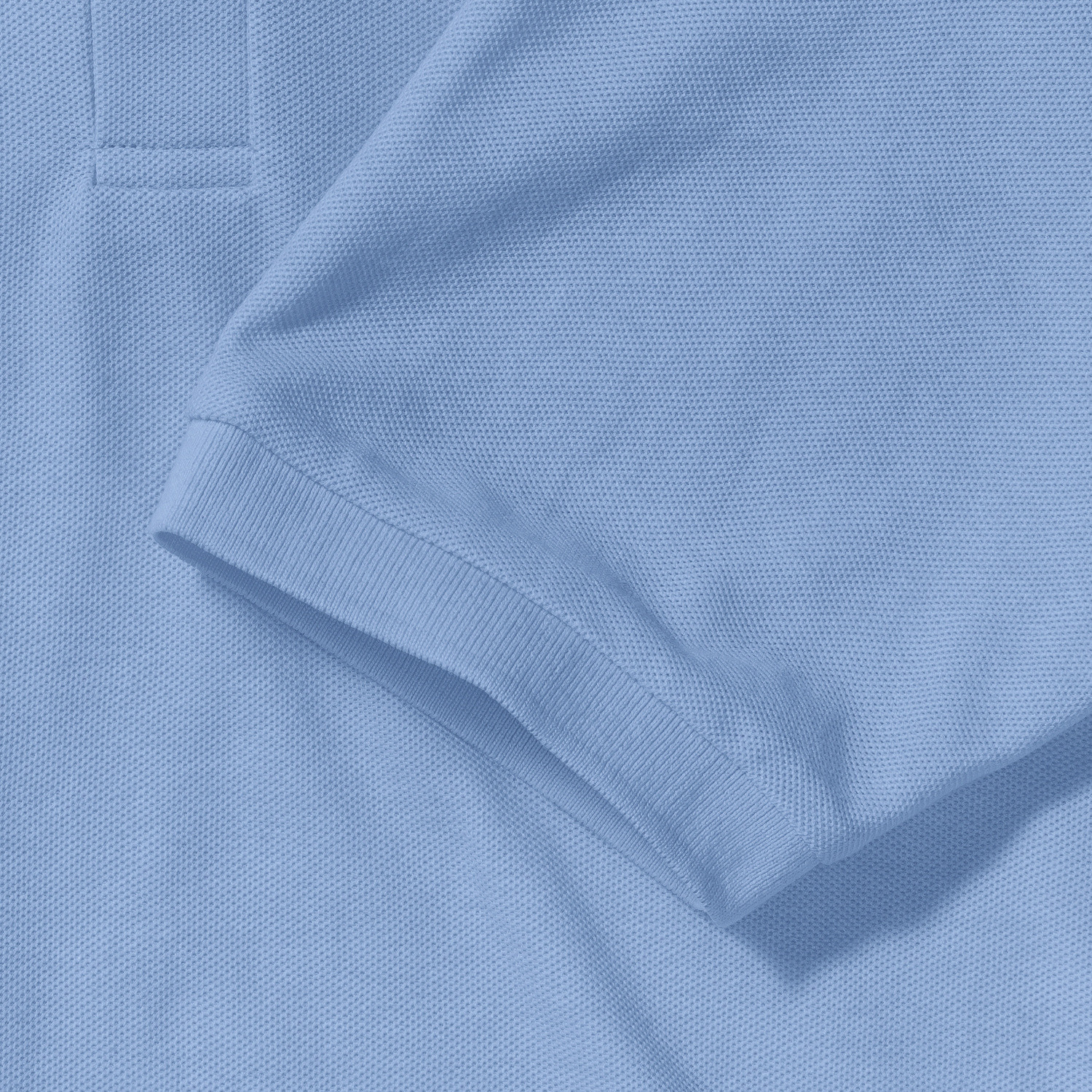 Men's Polycotton Polo Russell Blue T-Shirt