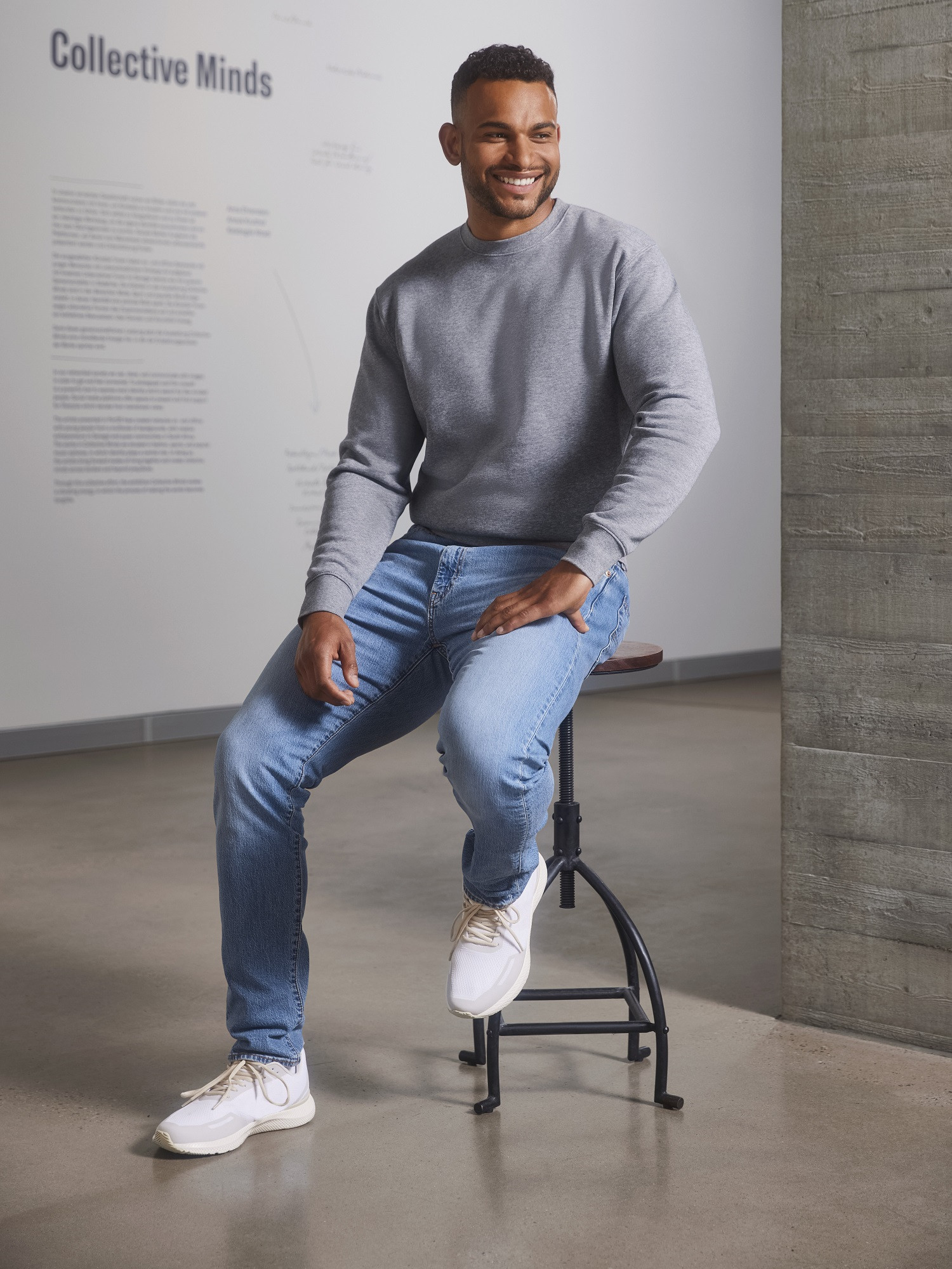 Authentic Russell grey men&#039;s sweatshirt