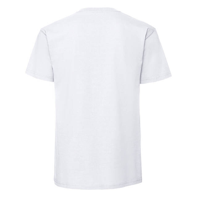 White Men's T-shirt Iconic 195 Ringspun Premium Fruit of the Loom