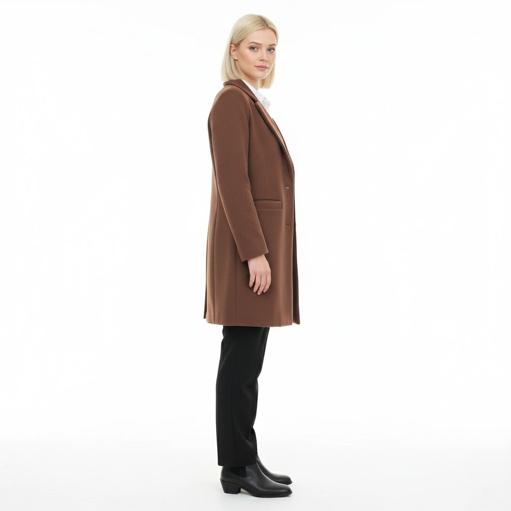 Chocolate Classic Striped Yups Coat