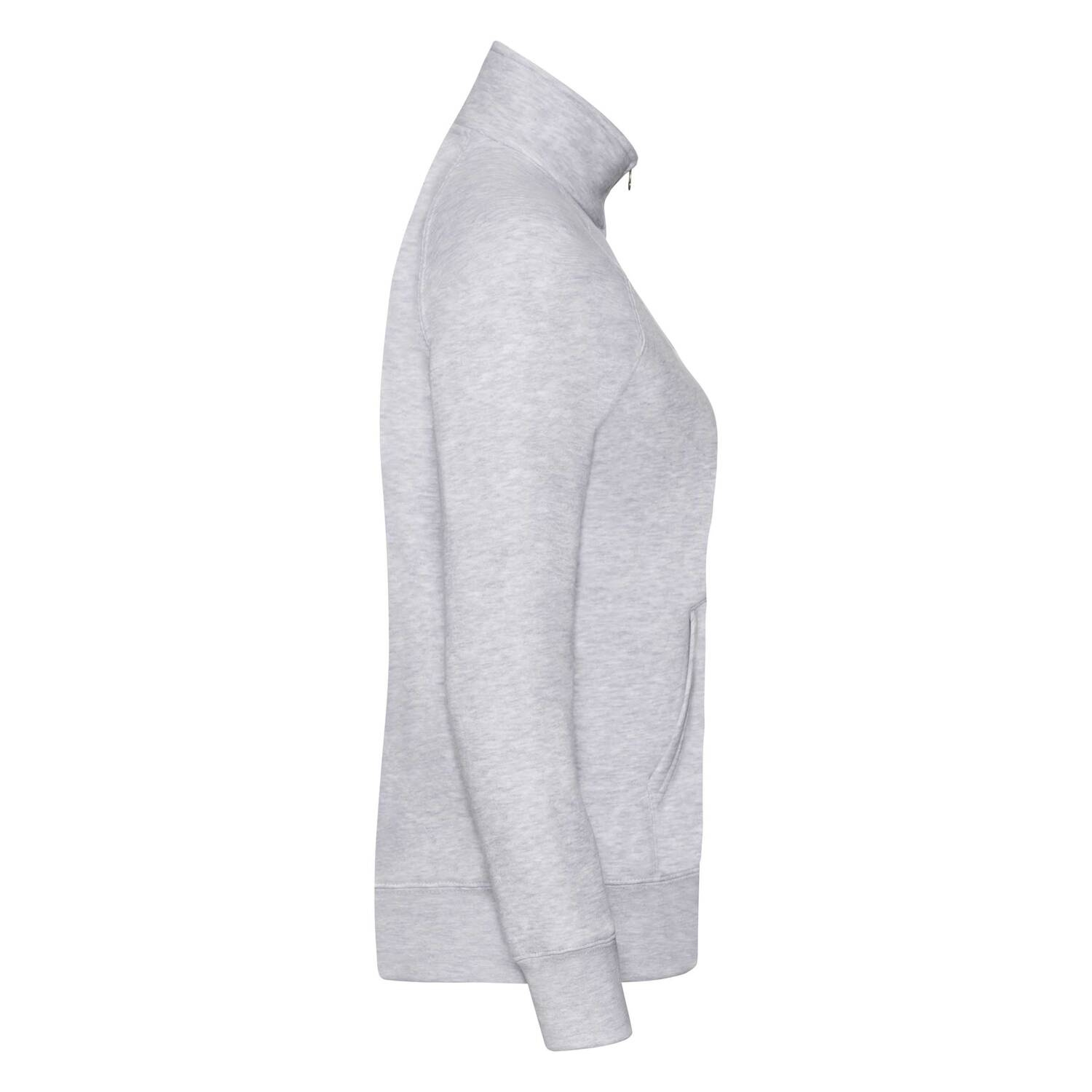 Grey women&#039;s sweatshirt with stand-up collar Fruit of the Loom