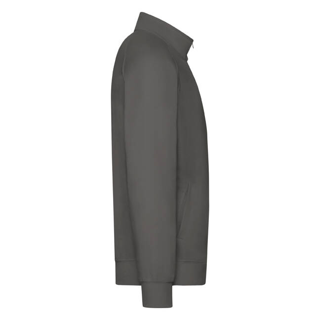 Grafitowa bluza męska Lightweight Sweat Jacket Fruit of the Loom