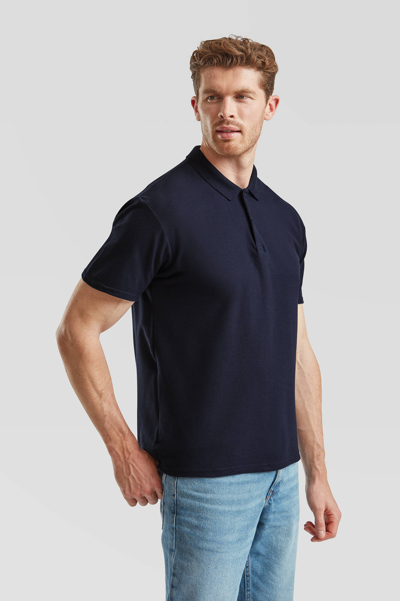 Navy blue Men's Polo Shirt Original Polo Friut of the Loom