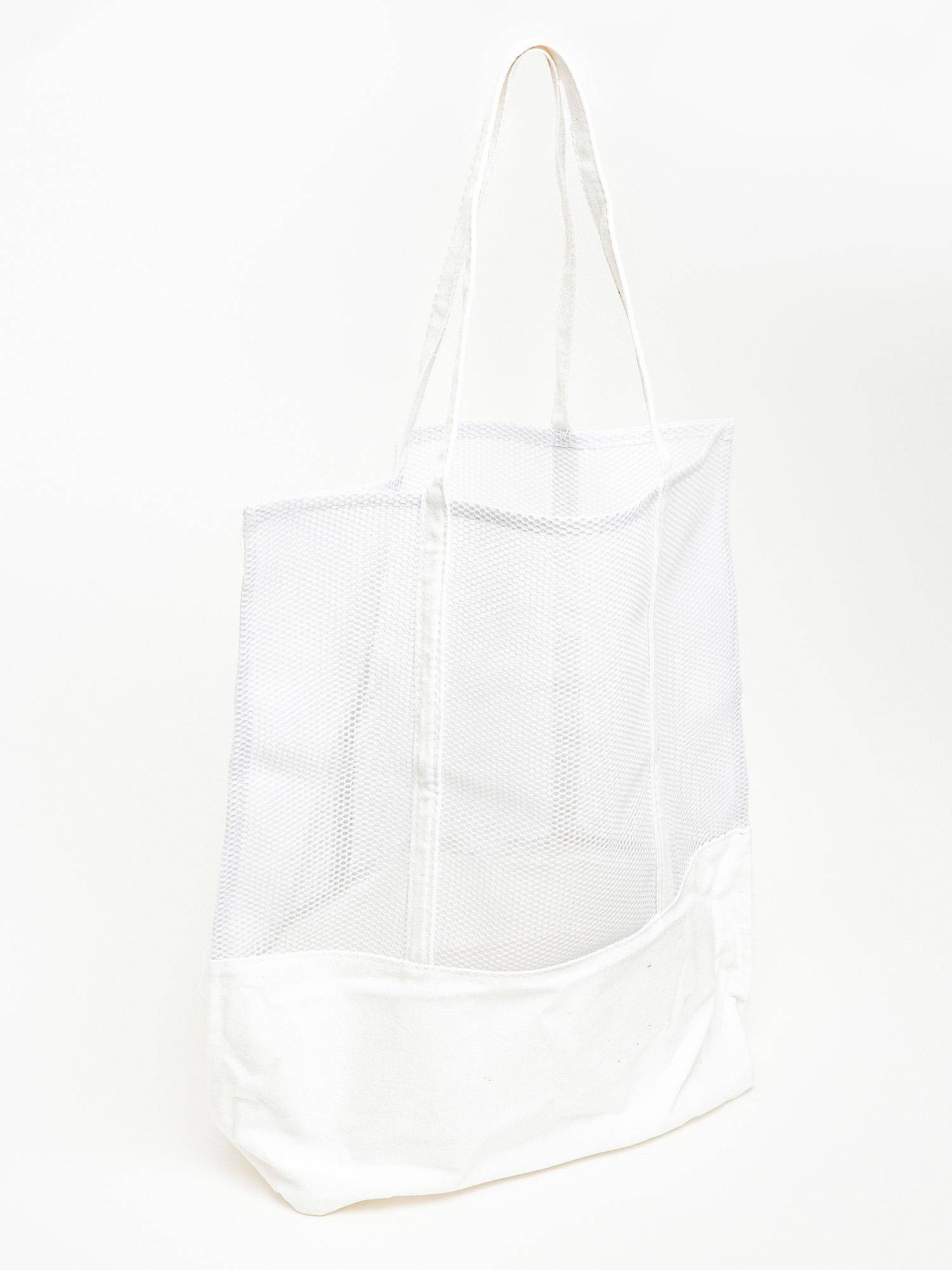 Openwork bag white