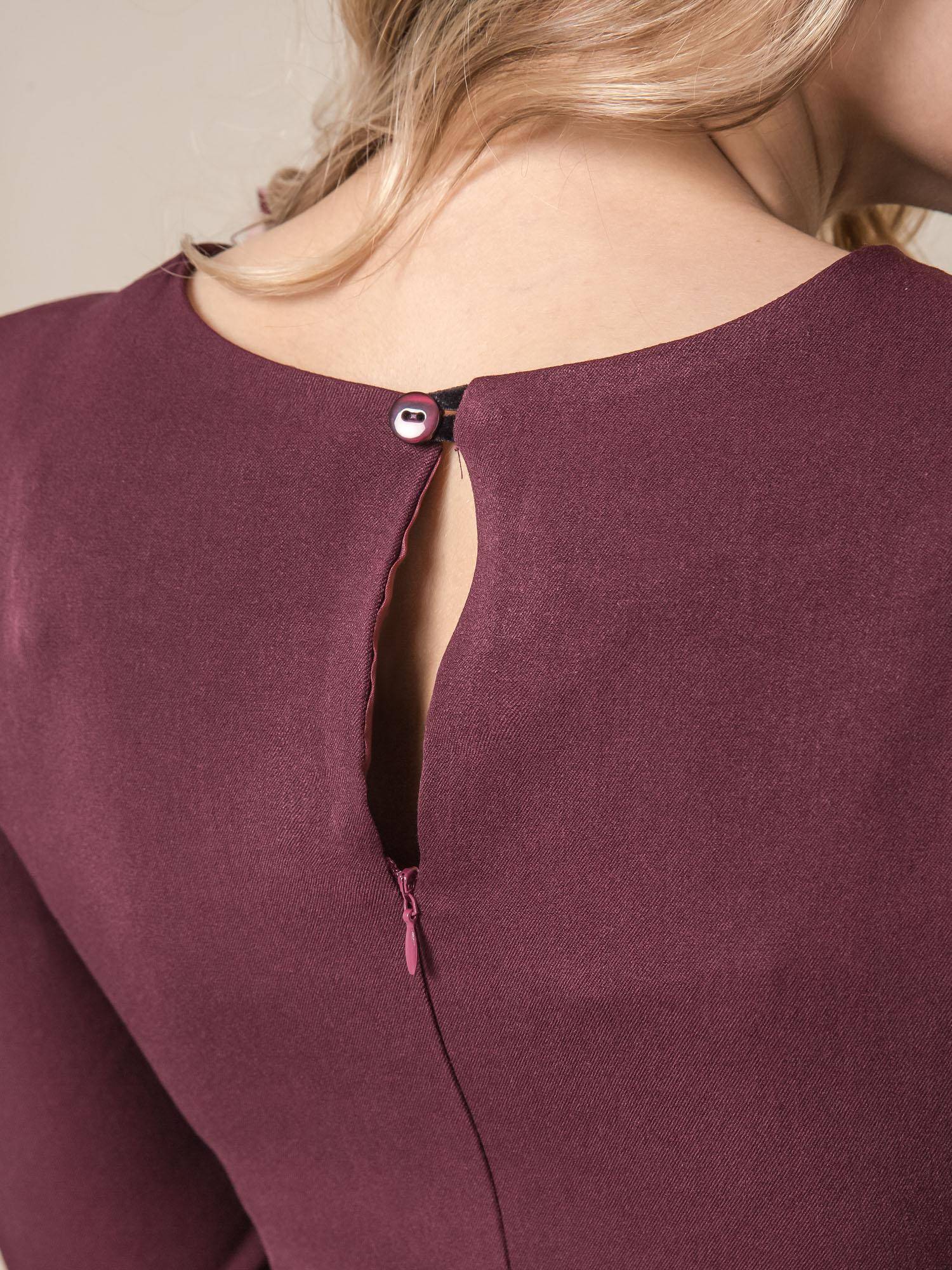 MISS CITY DRESS WITH LACE AT THE SLEEVES PURPLE