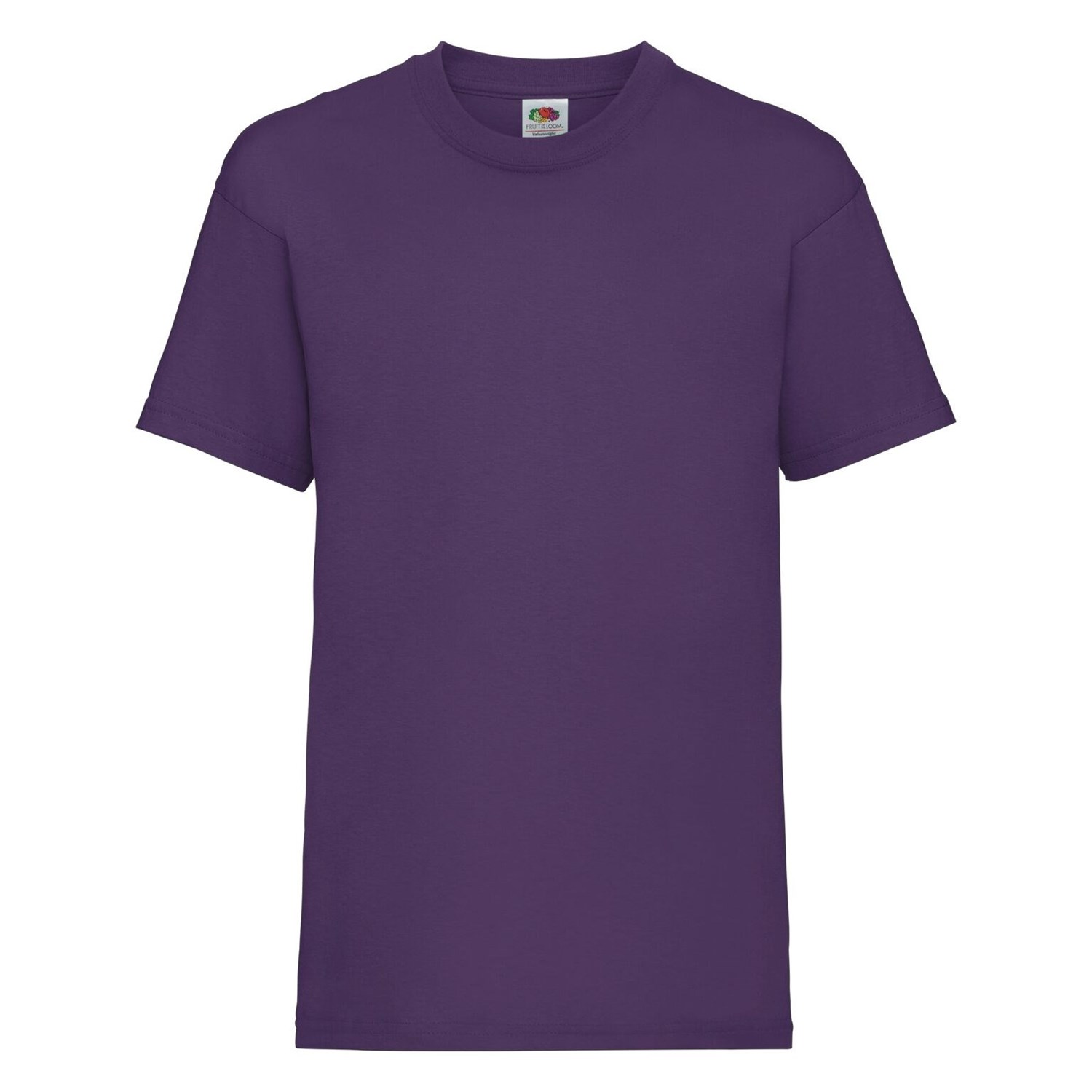 Purple Fruit Of The Loom Cotton T-shirt