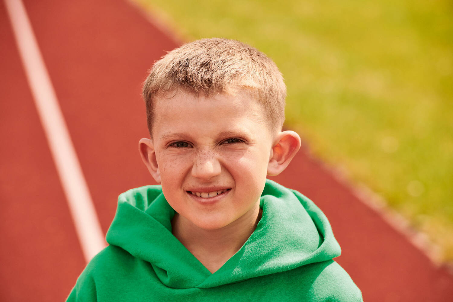 Green Hooded Sweat Fruit of the Loom