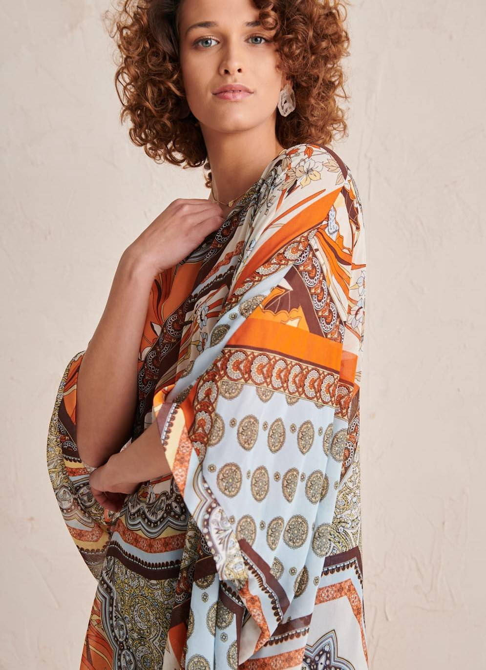 Tunic multicolored Blue Shadow axp0827. R00