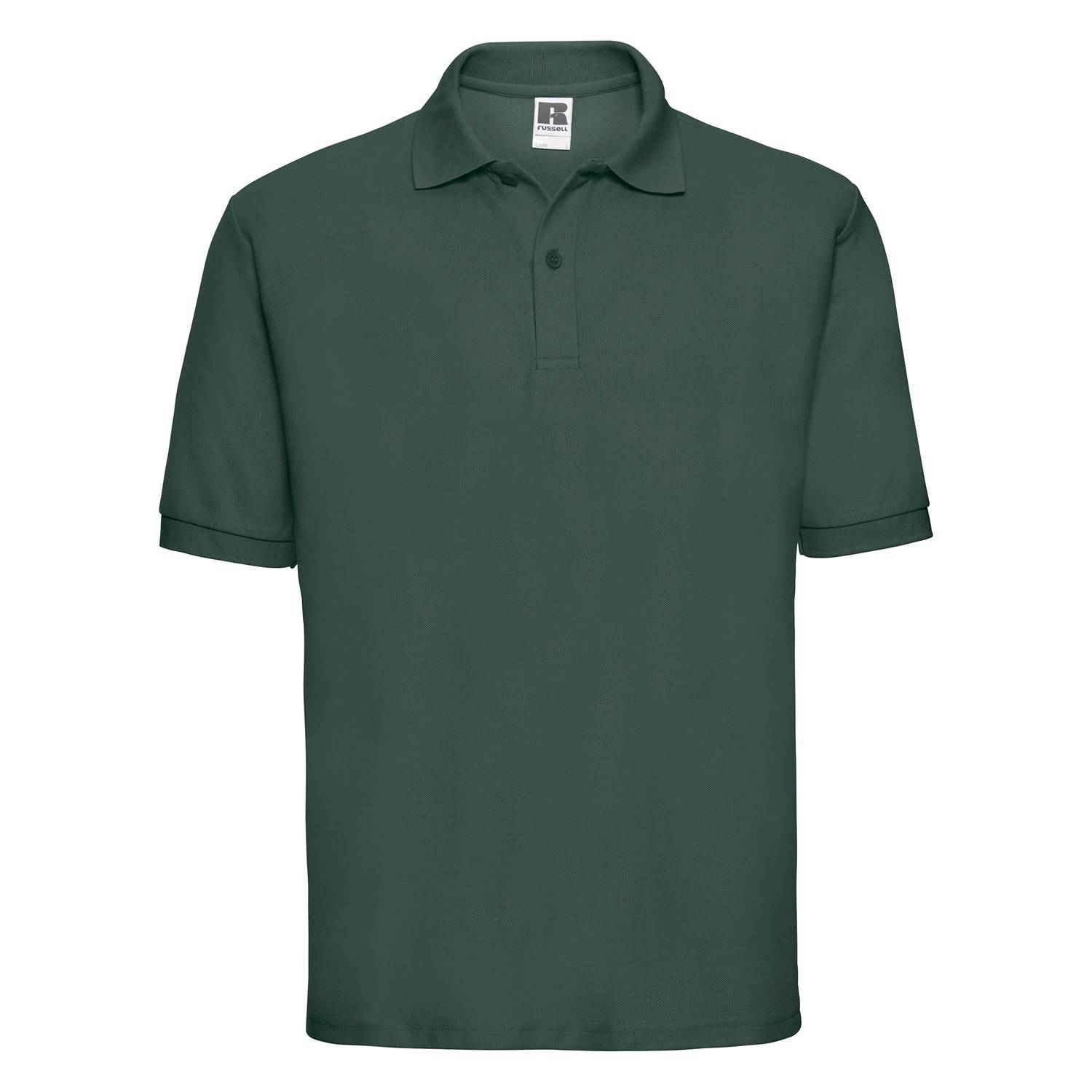 Levně Men's Green Polycotton Polo Shirt Russell
