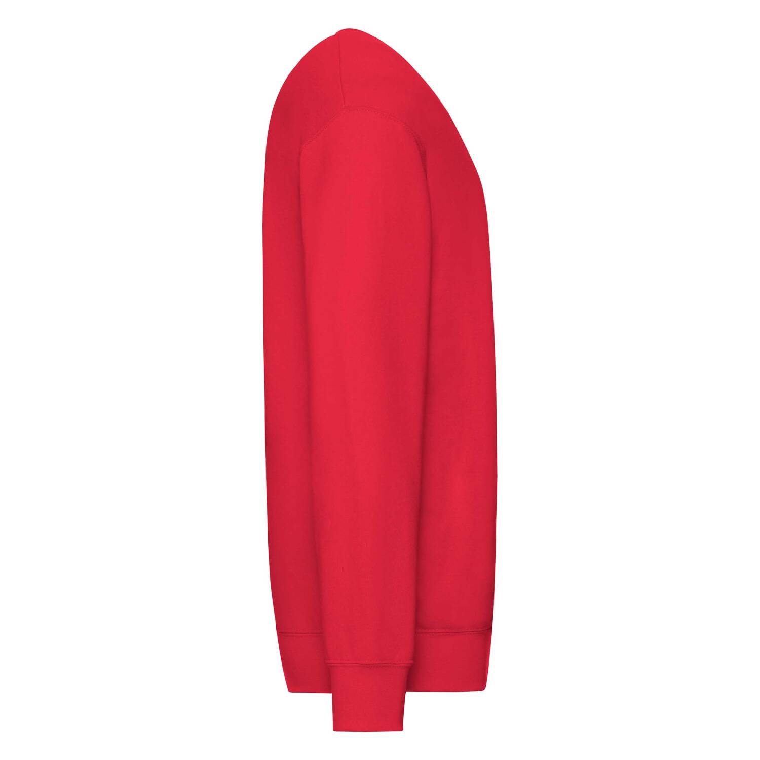 Red Men's Sweatshirt Lightweight Set-in-Sweat Sweat Fruit of the Loom