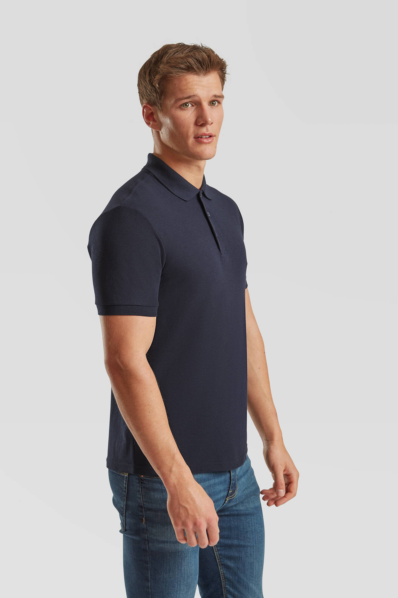 Pánske polokošeľa Tailored Fit Friut of the Loom v granátovej farbe