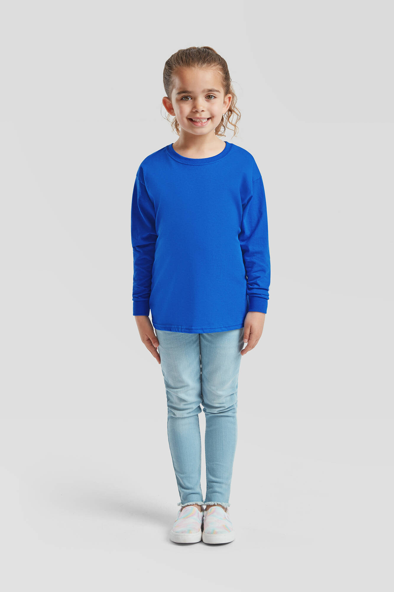 Niebieska koszulka dziecięca Valueweight Fruit of the Loom