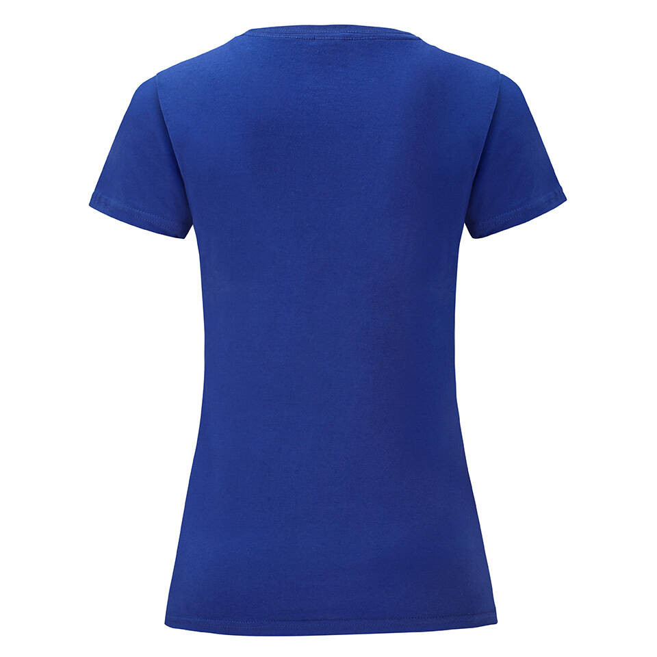 Blue Iconic women's t-shirt in combed cotton Fruit of the Loom