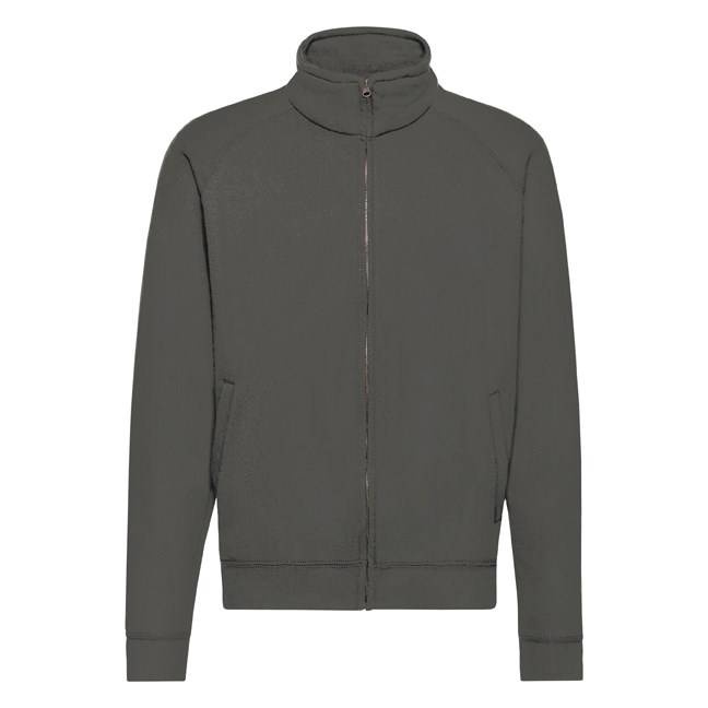 Grafitowa bluza męska Sweat Jacket Fruit of the Loom