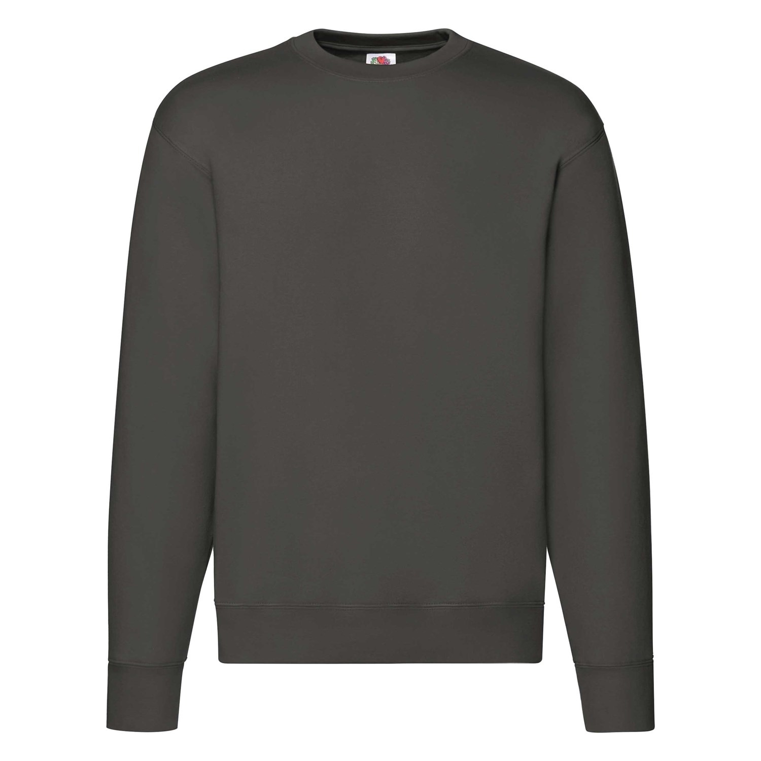 Dark Grey Men&#039;s Sweatshirt Set-in Sweat Fruit of the Loom