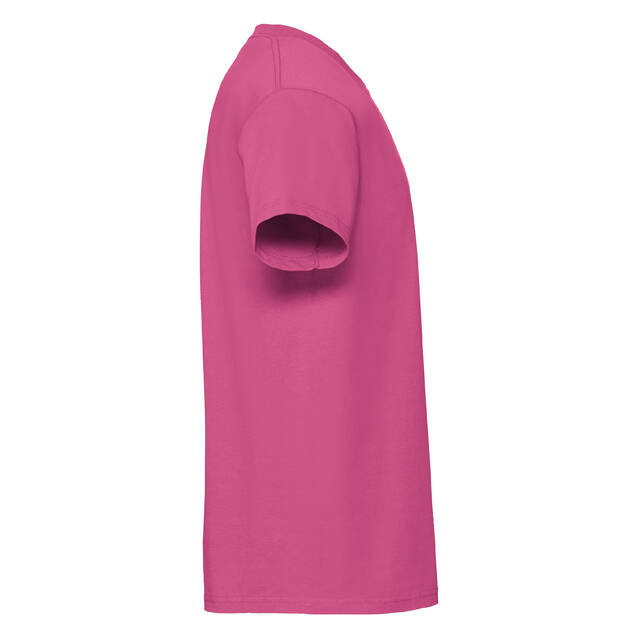 Pink Men's T-shirt Iconic 195 Ringspun Premium Fruit of the Loom