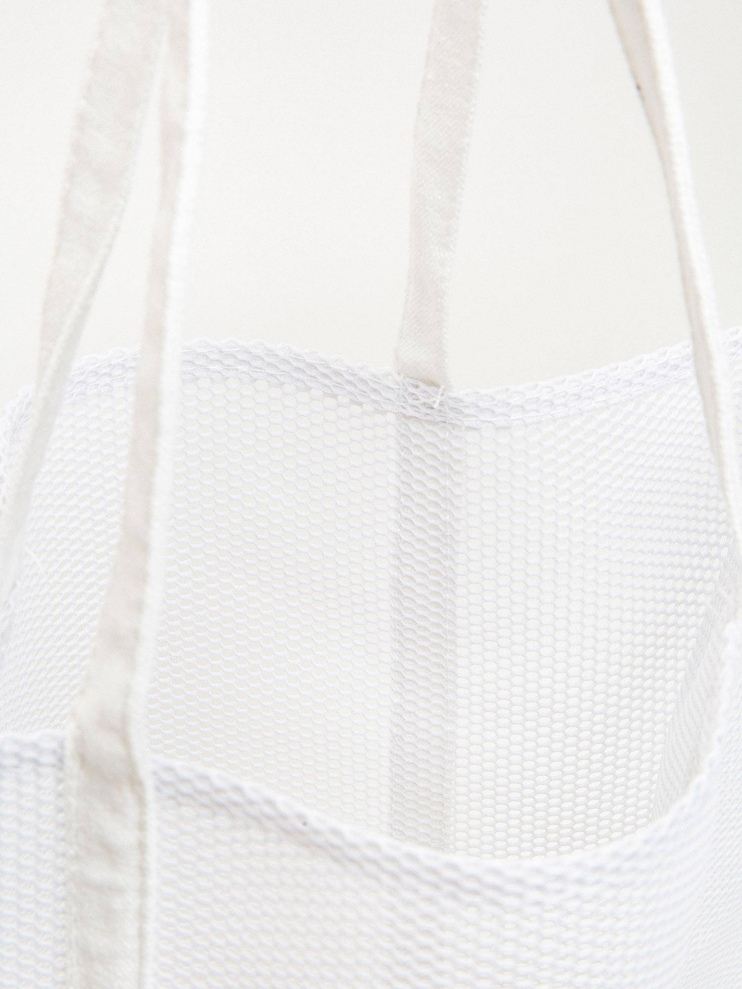 Openwork bag white