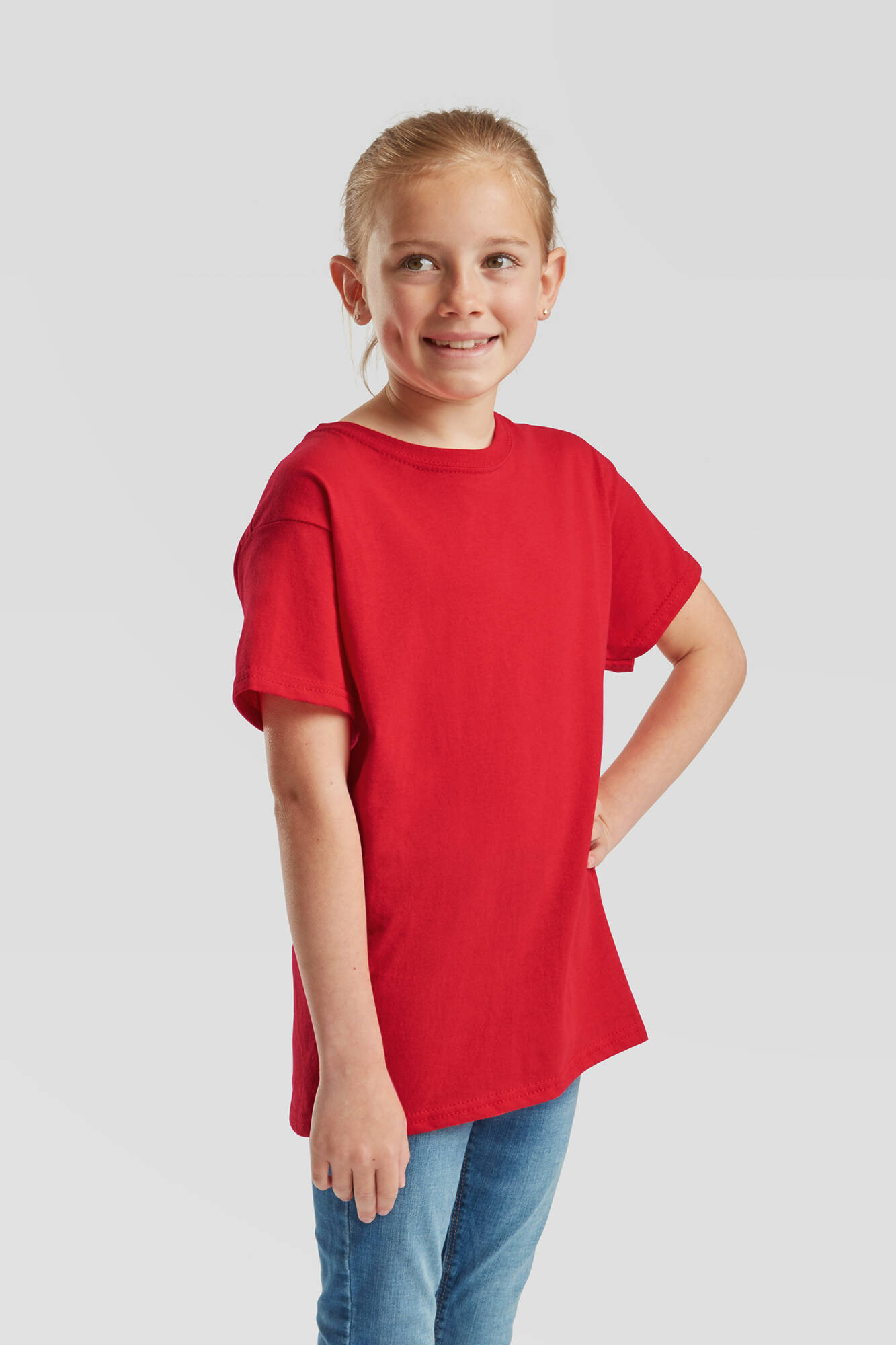 Red T-shirt for Kids Original Fruit of the Loom