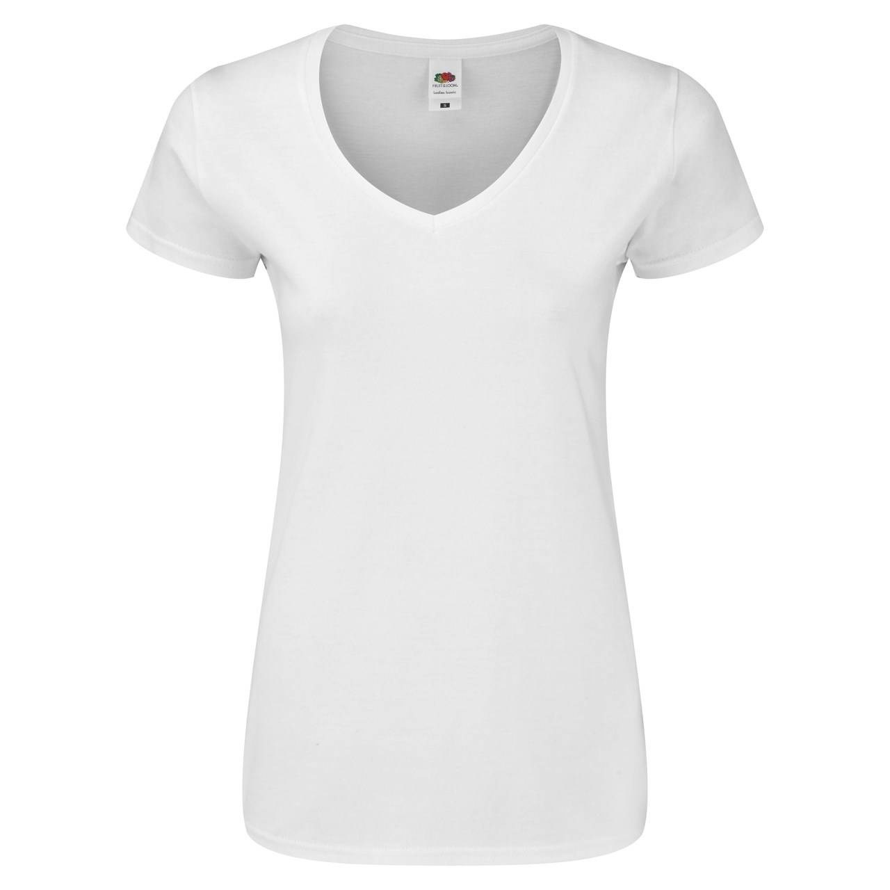 Iconic Vneck Fruit of the Loom Women's T-shirt