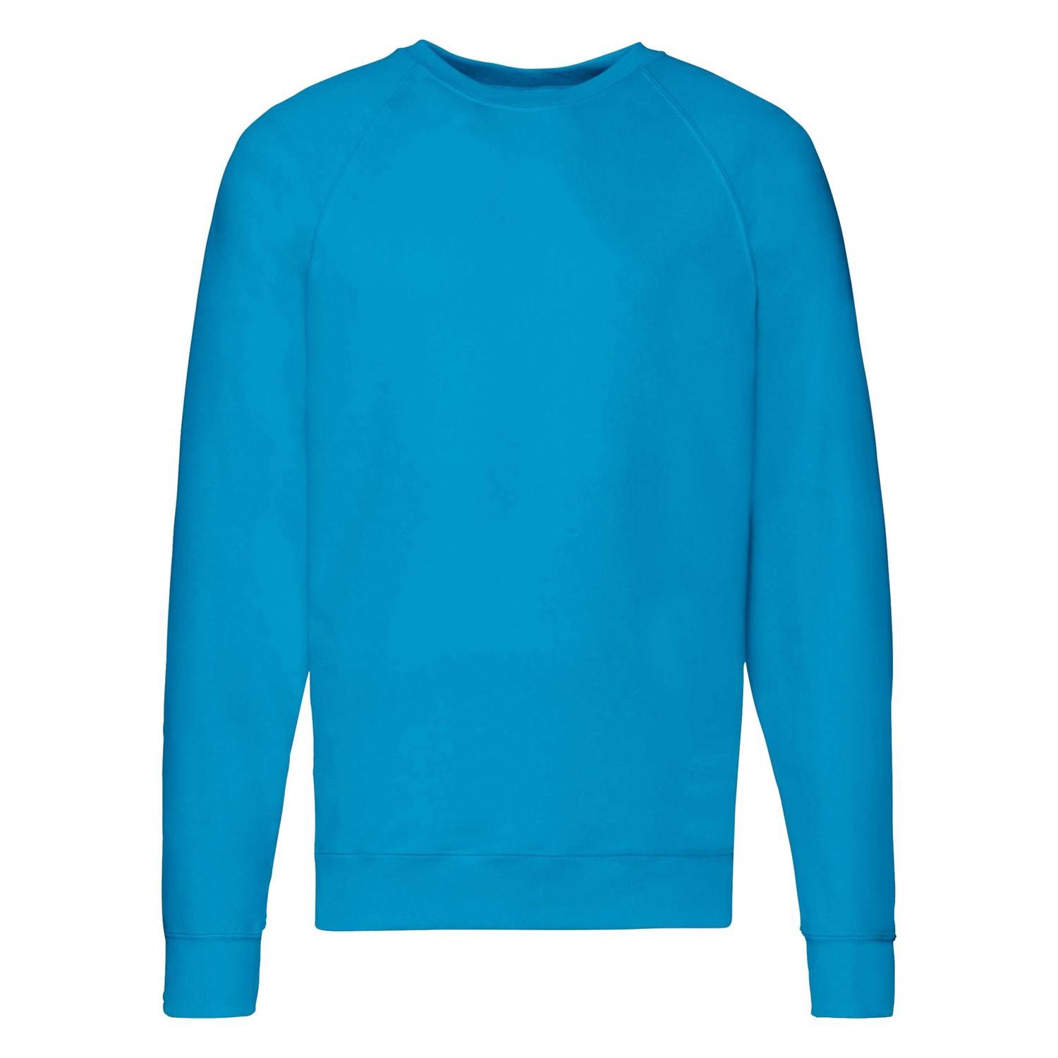 Levně Blue Men's Sweatshirt Lightweight Raglan Sweat Fruit of the Loom