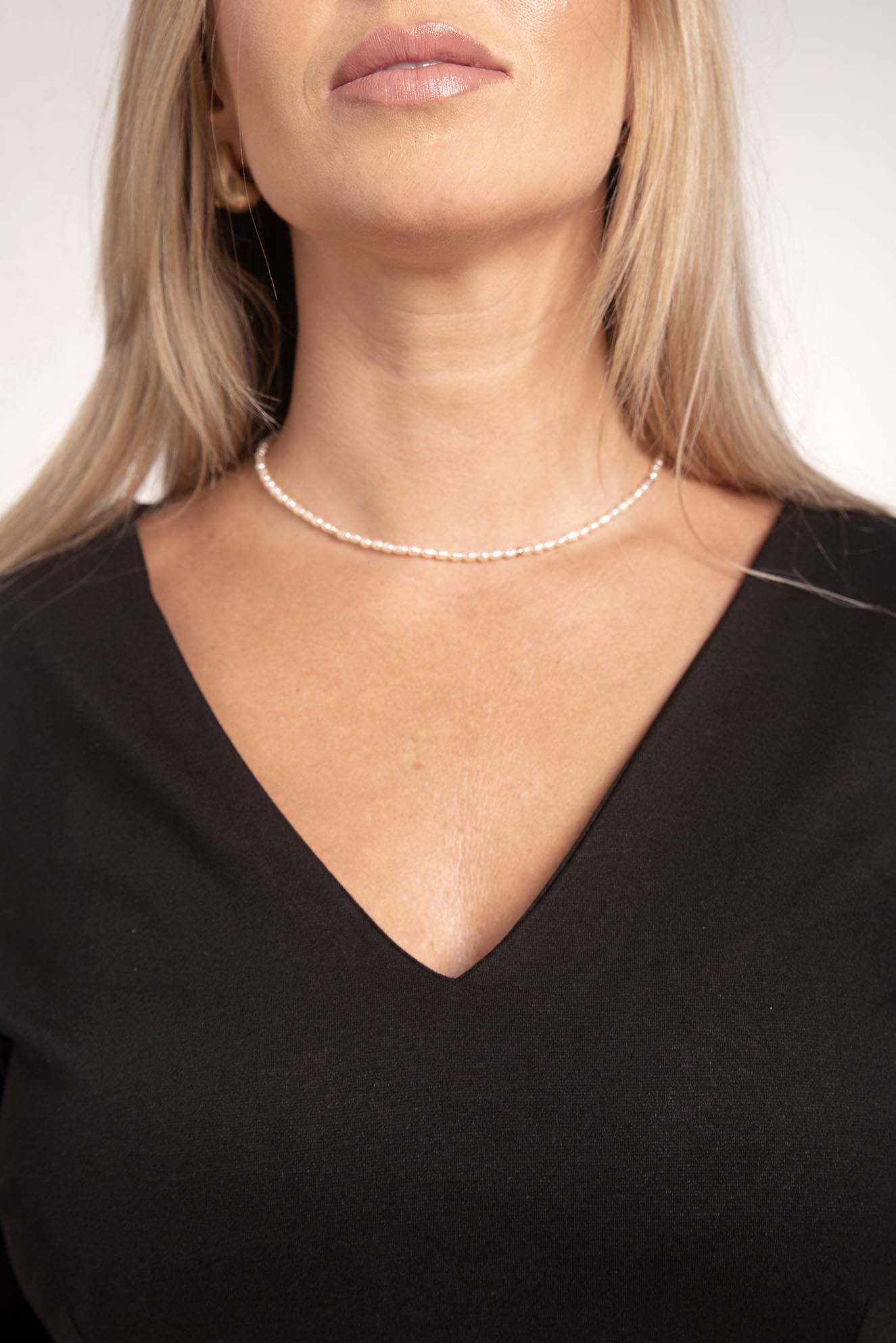 Black V-neck dress me... Me