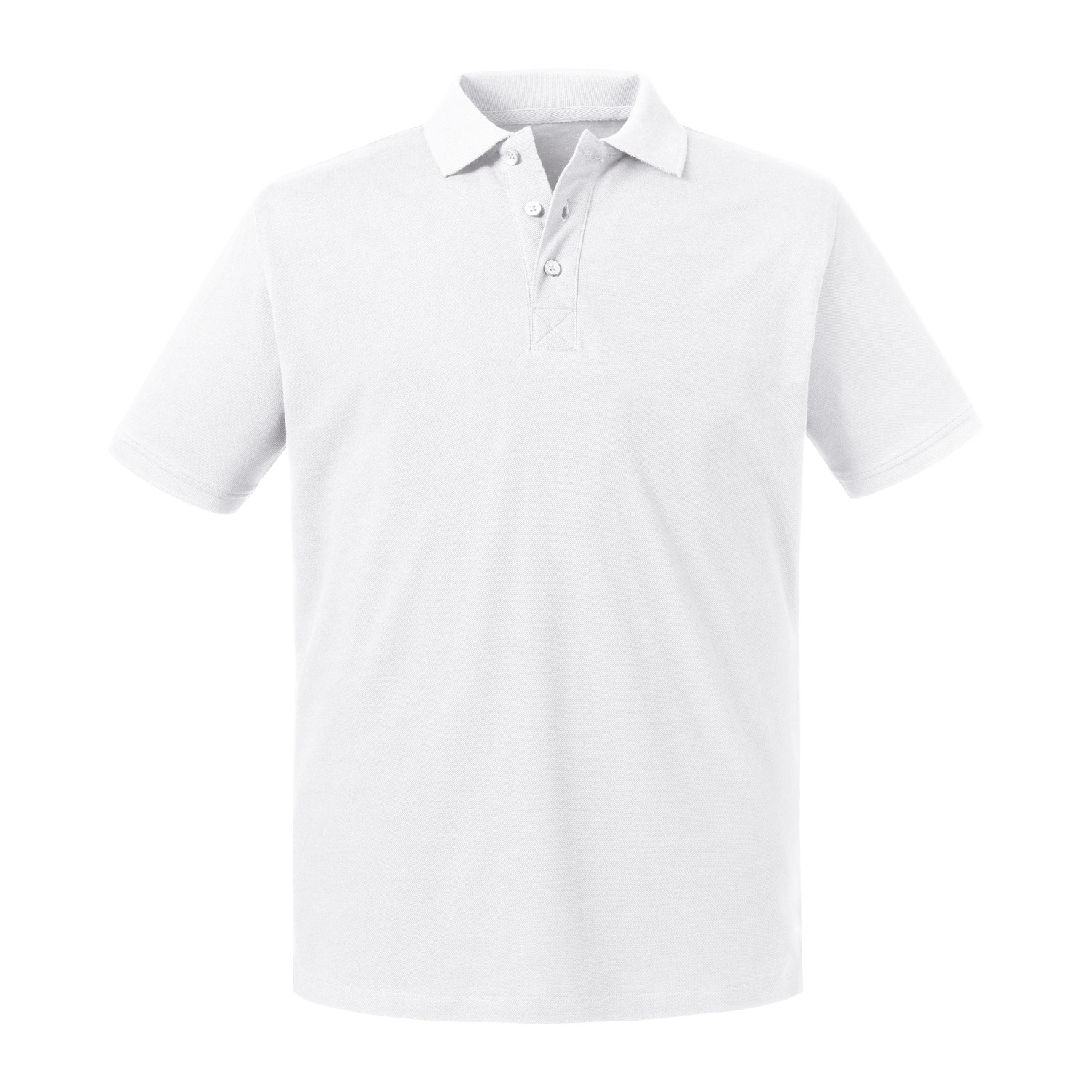 Biała koszulka męska polo Pure Organic Russell