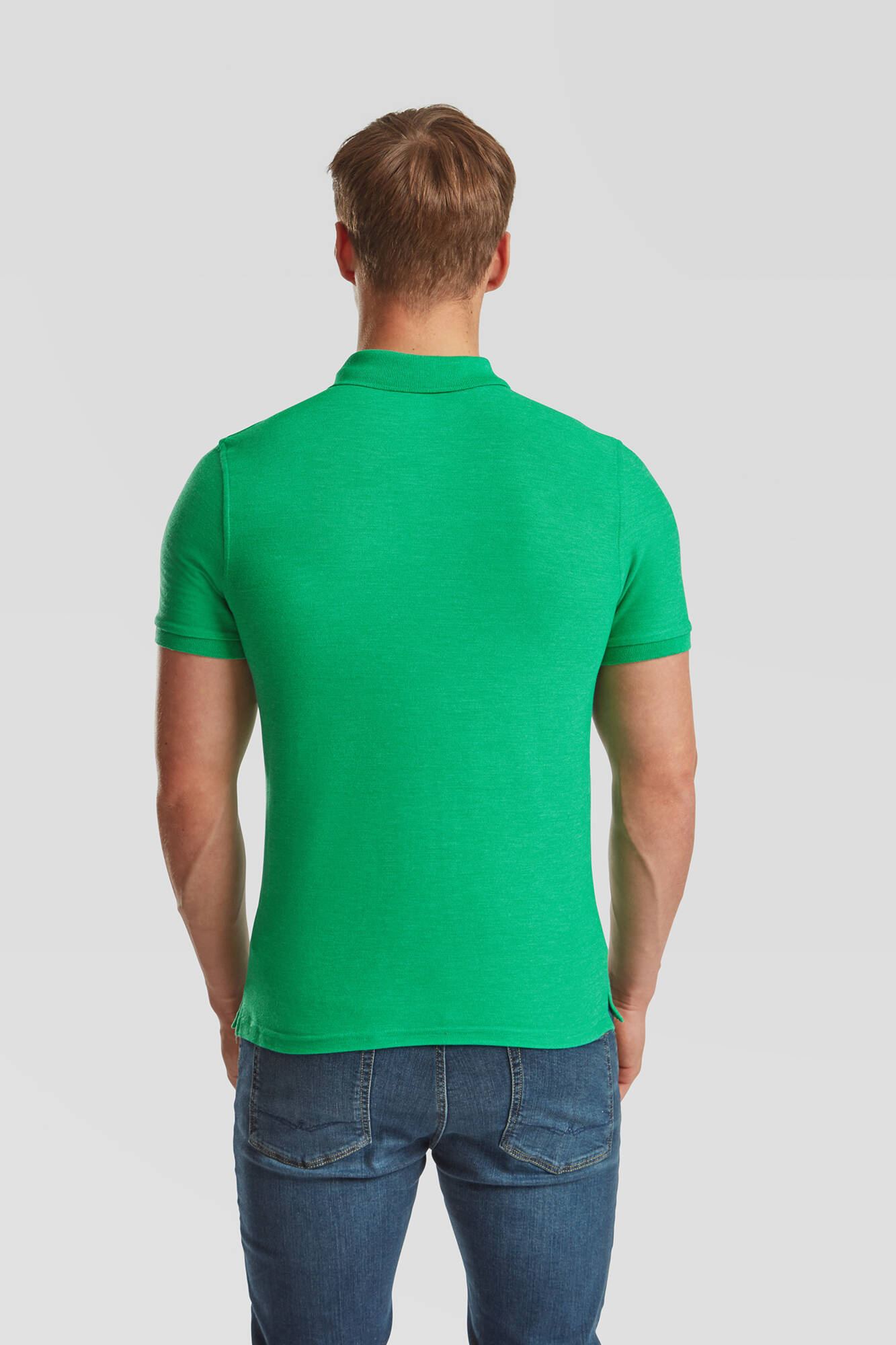 Iconic Polo Friut of the Loom Men's Green T-shirt