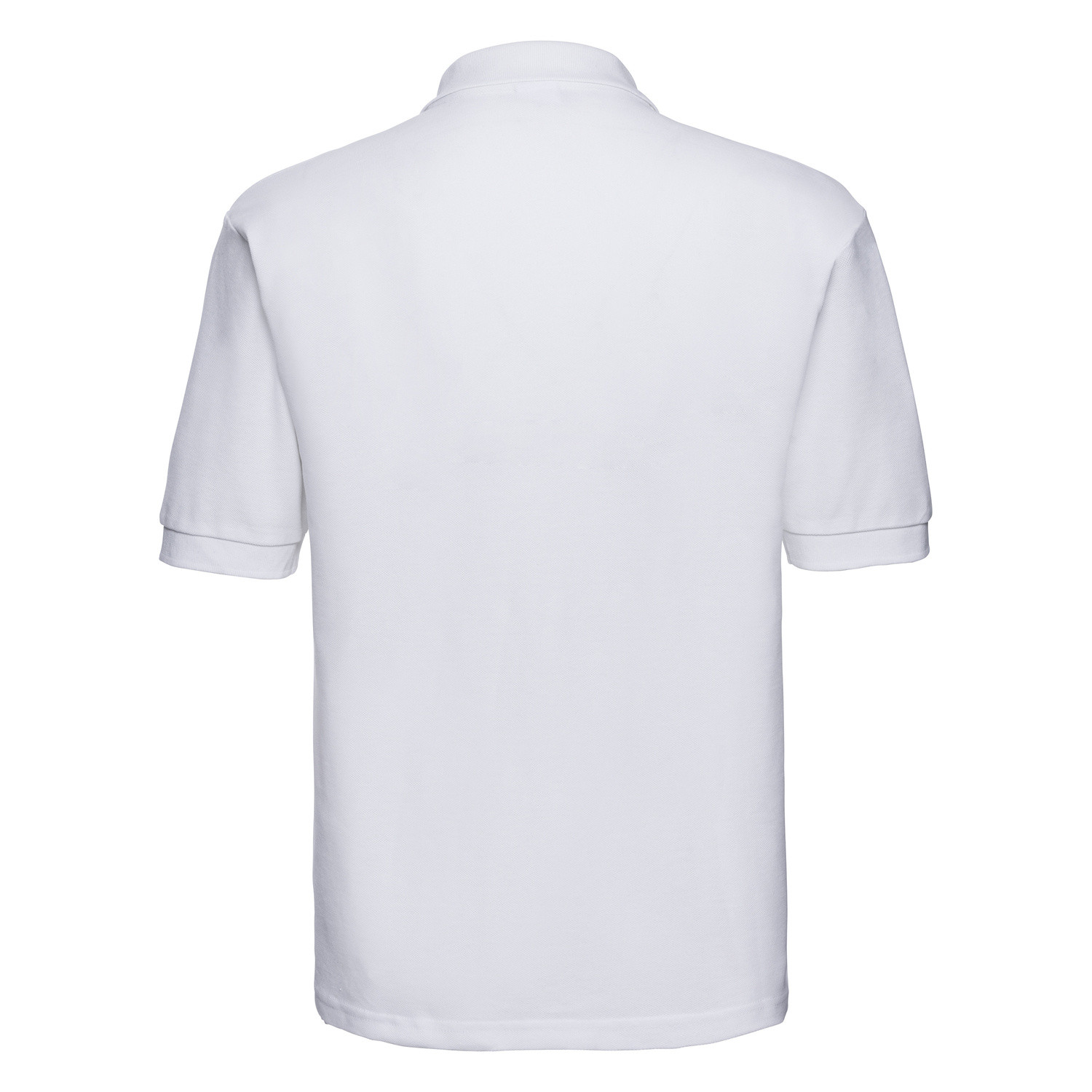 Men's White Polycotton Polo Shirt Russell