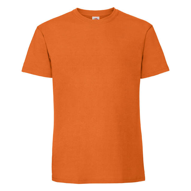 Iconic 195 Ringspun Premium Fruit of the Loom Orange T-shirt