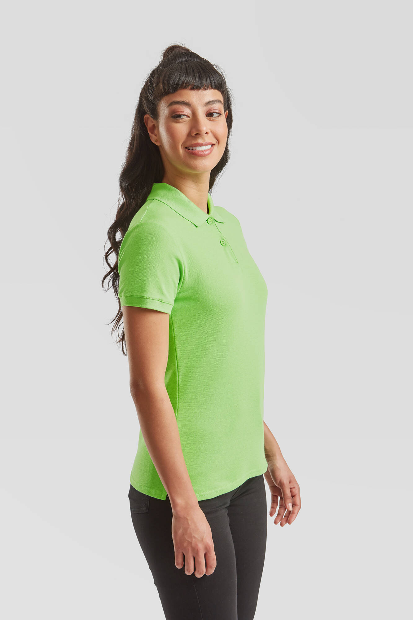 Green Polo Fruit of the Loom