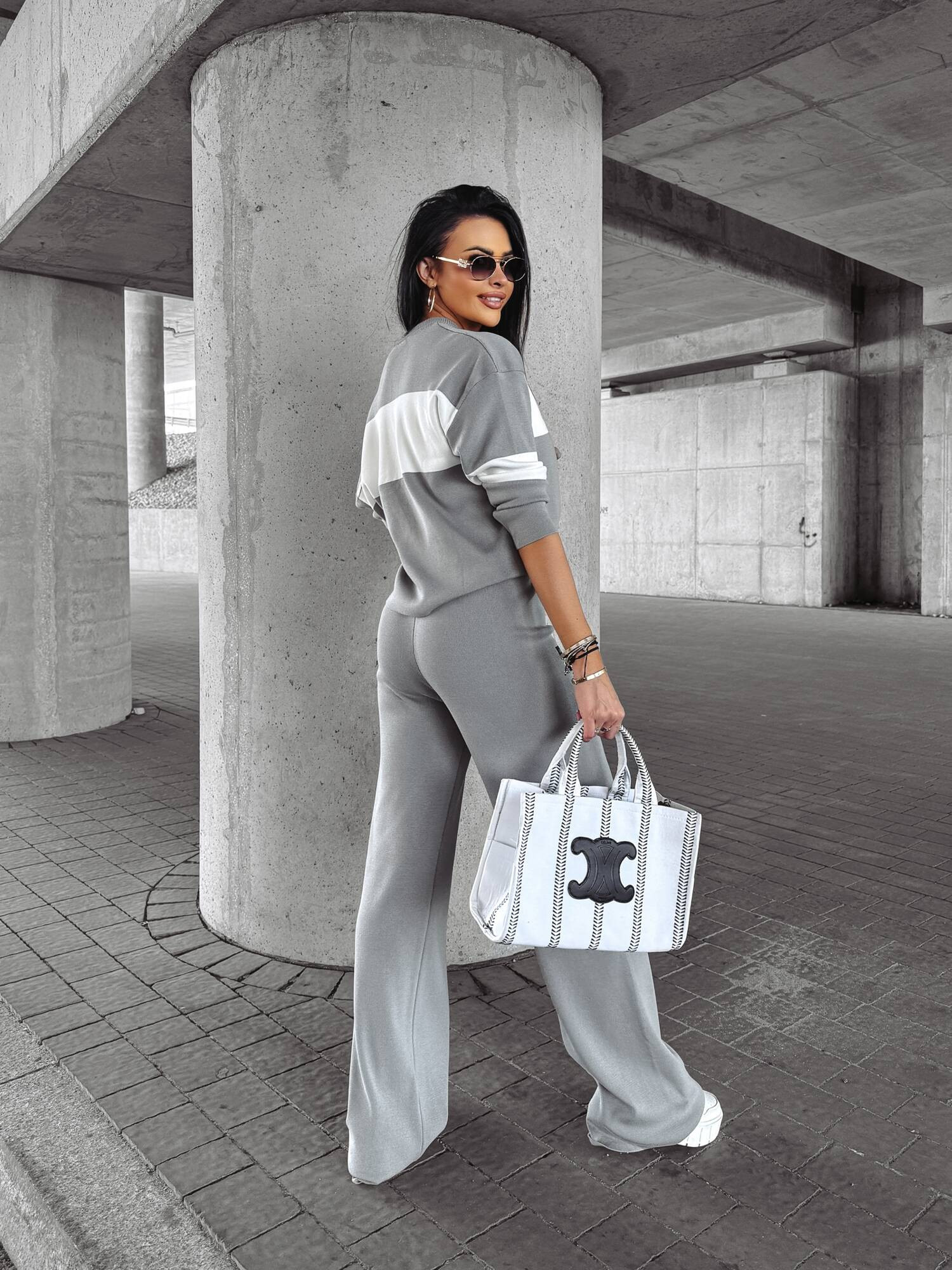 Grey sweater set LUXFORM OLAVOGA