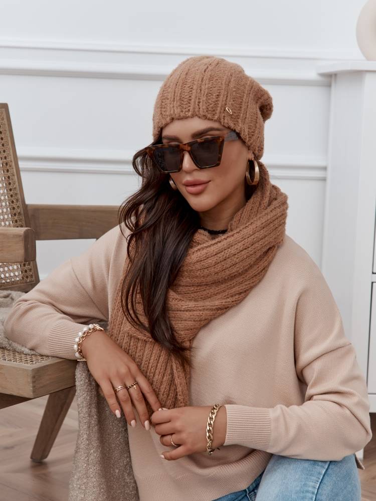 Caramel scarf Cocomore bmgB316.R59